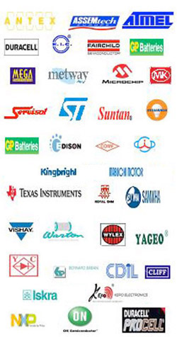 electronics components logos